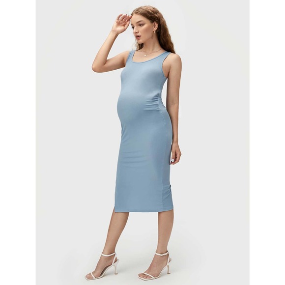 BASICS Maternity Split Tank Dress - Picture 7 of 11